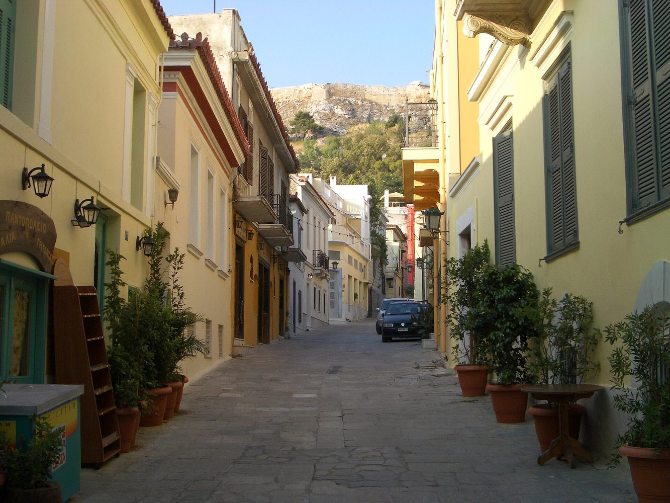 Athens street in Plaka