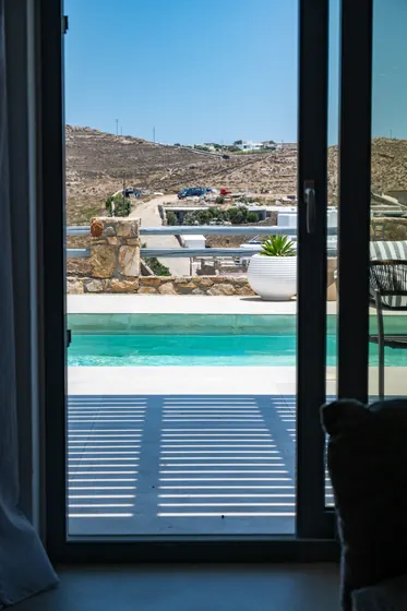 Private plunge pool and scenic hillside views just outside the door