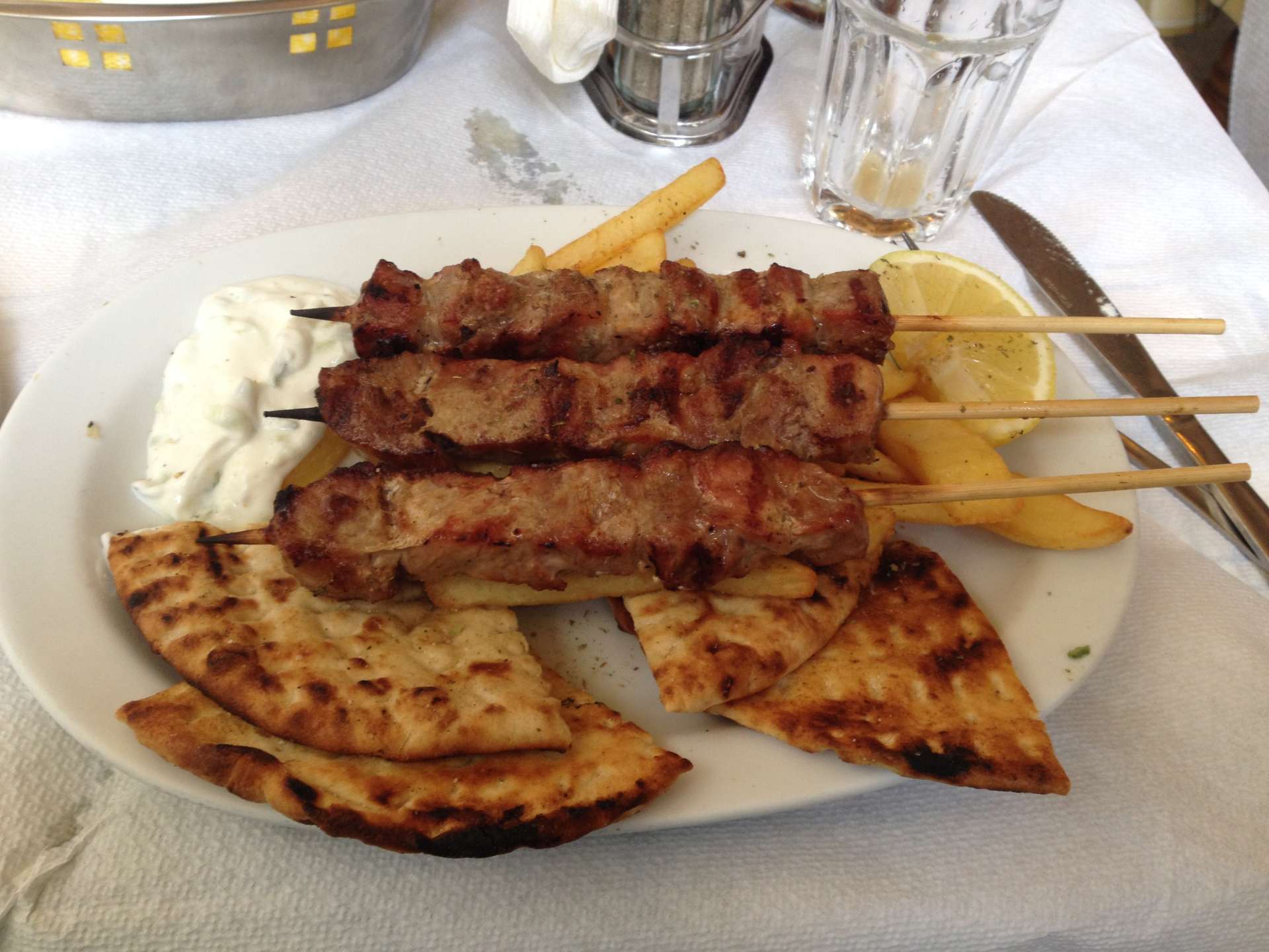 Souvlaki and market stalls, Athens food tour